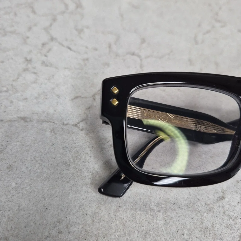 Gucci GG1085O Square Full Rim Black Plastic Eyeglass Frames 52-21-145 - Picture 3 of 11